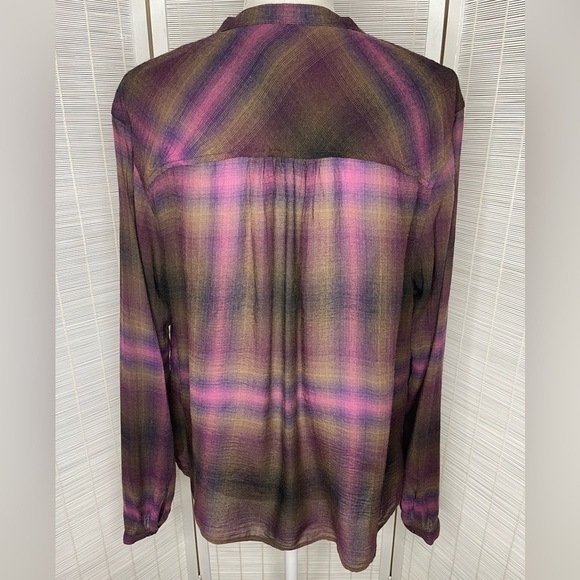 Pendleton Plaid Lightweight Button-Down Shirt Multicolor Size L - Picture 5 of 8